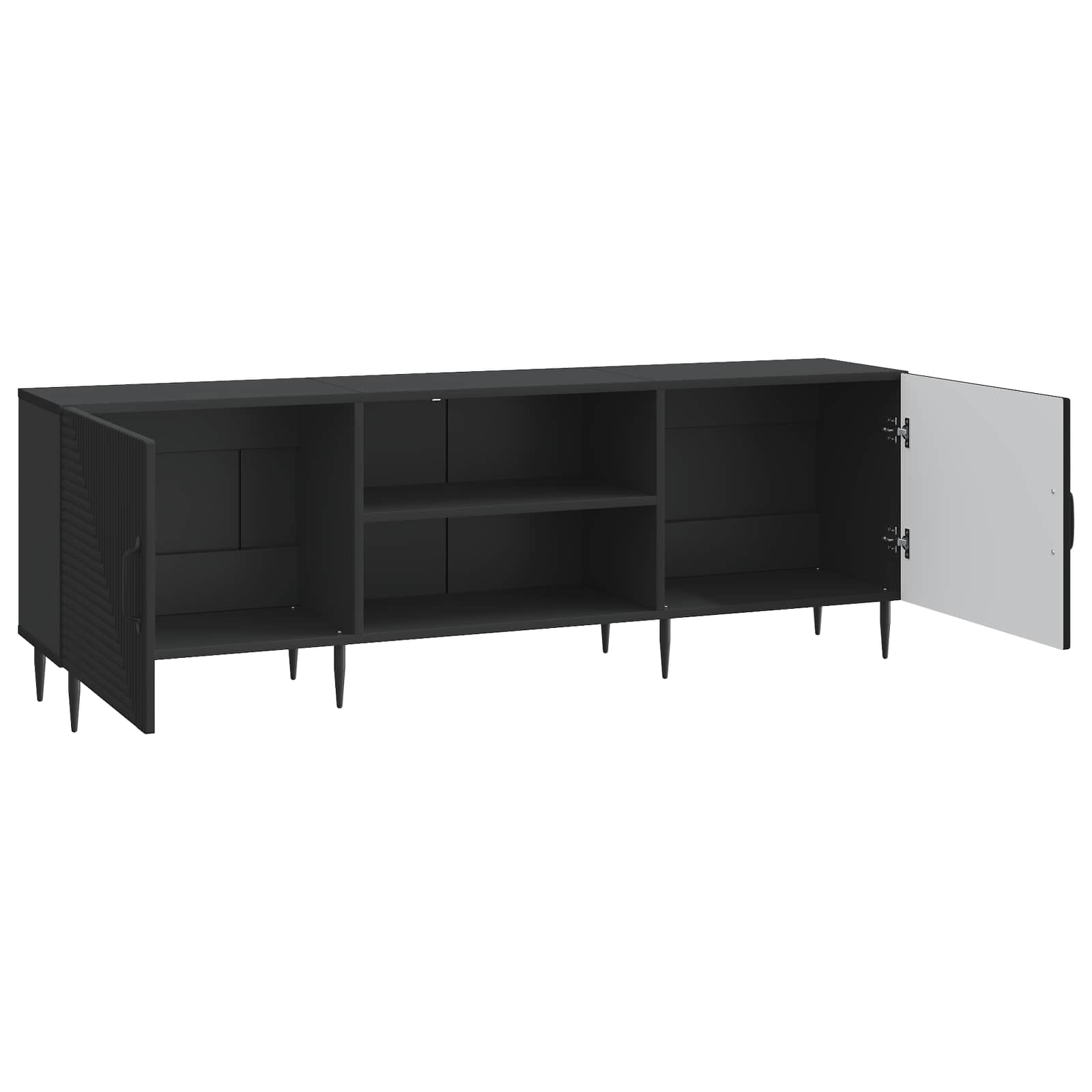 Mobile TV Nero 150 x 31 x 50 cm Legno ingegnerizzato | homemem39