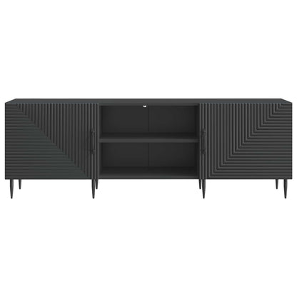Mobile TV Nero 150 x 31 x 50 cm Legno ingegnerizzato | homemem39