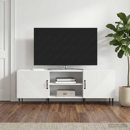 Mobile TV Bianco Lucido 150 x 31 x 50 cm Legno ingegnerizzato