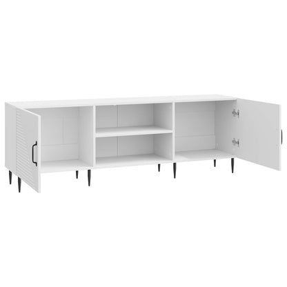 Mobile TV Bianco Lucido 150 x 31 x 50 cm Legno ingegnerizzato | homemem39
