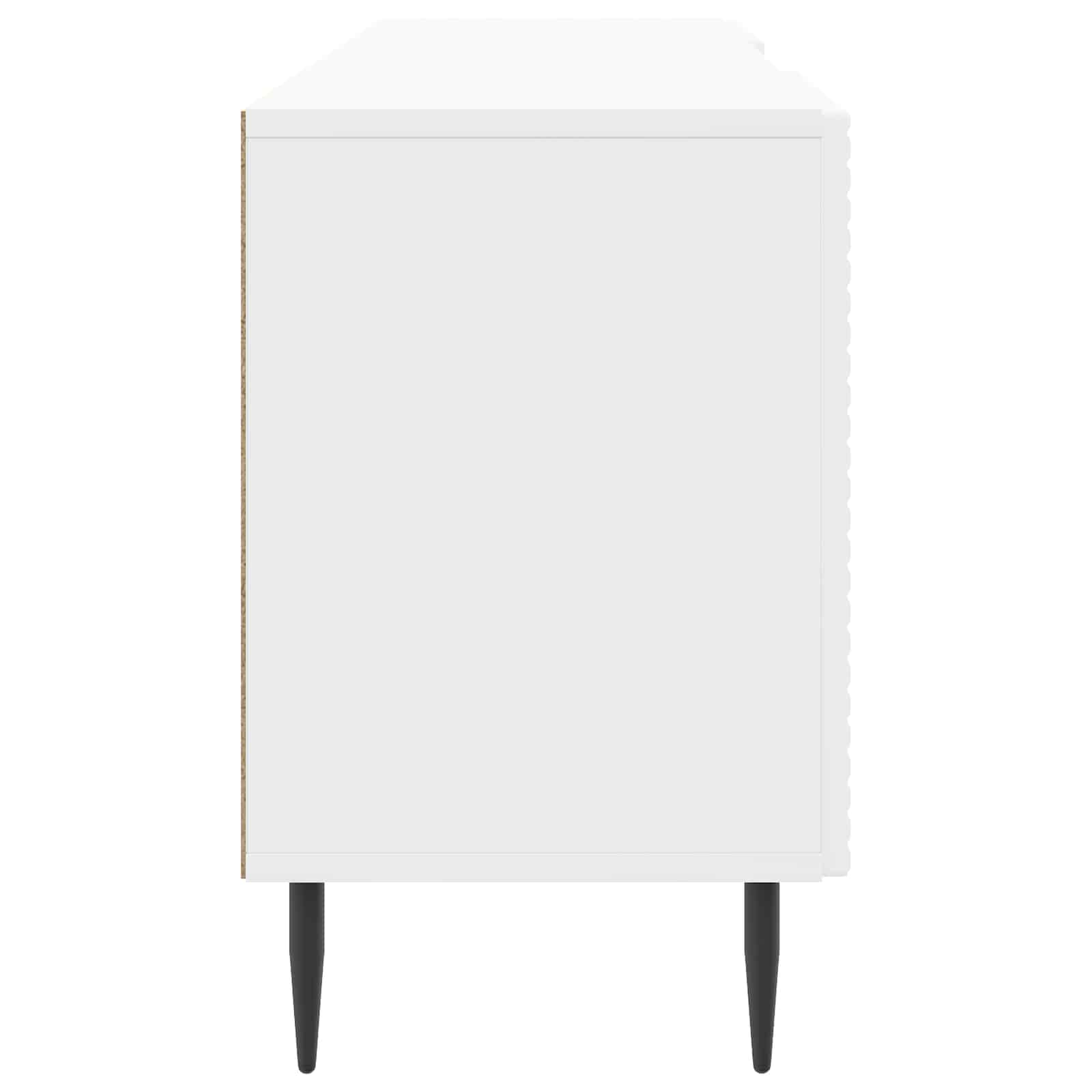 Mobile TV Bianco Lucido 150 x 31 x 50 cm Legno ingegnerizzato | homemem39