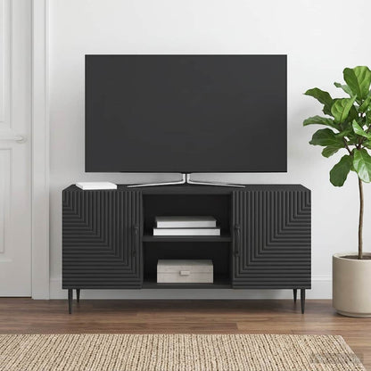 Mobile TV Nero 102 x 34,5 x 50 cm Legno ingegnerizzato