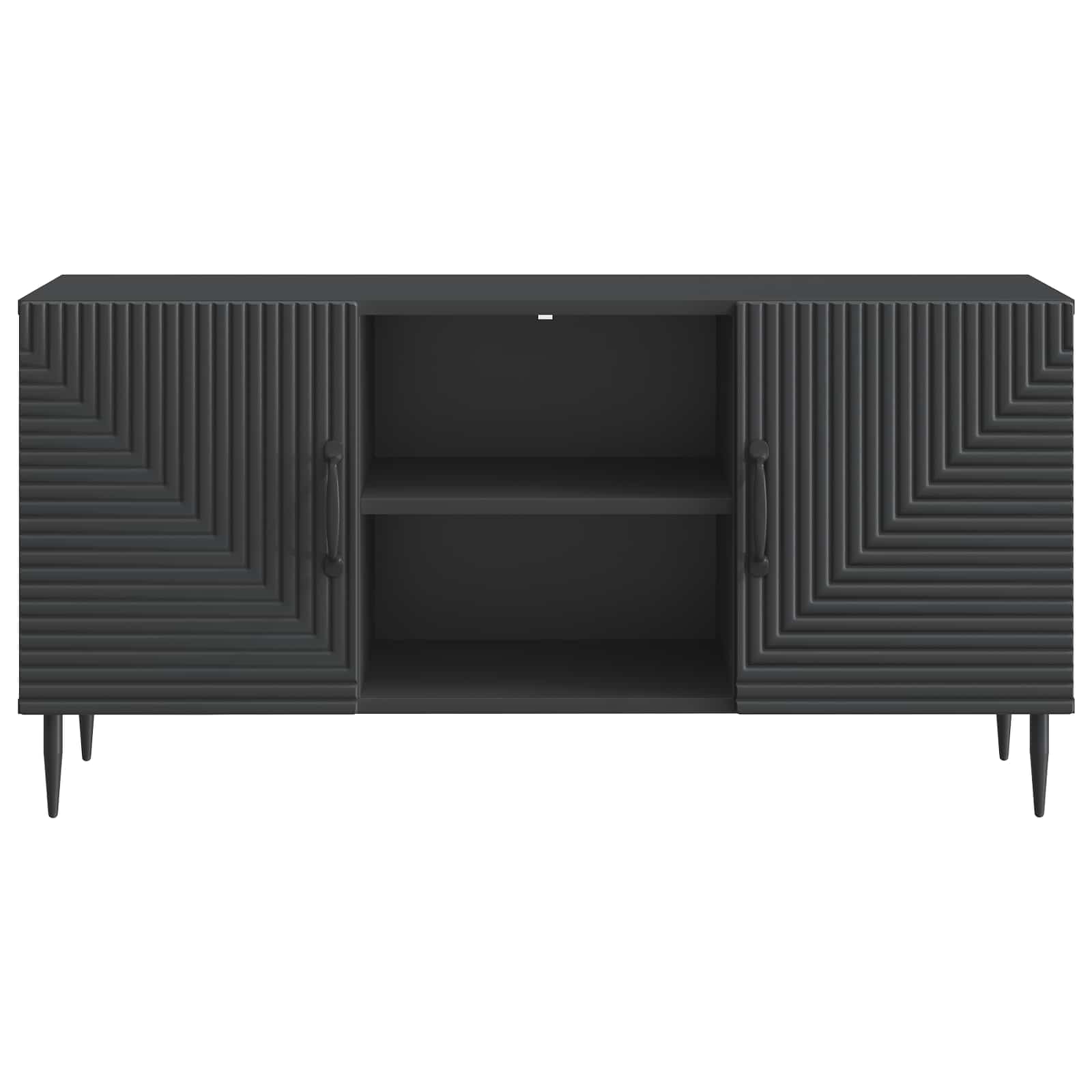 Mobile TV Nero 102 x 34,5 x 50 cm Legno ingegnerizzato | homemem39