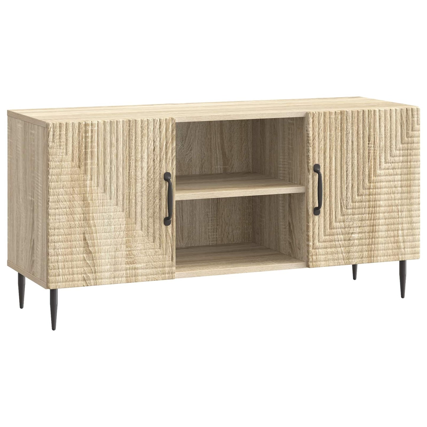 Mobile TV Rovere Sonoma 102 x 34,5 x 50 cm Legno ingegnerizzato | homemem39
