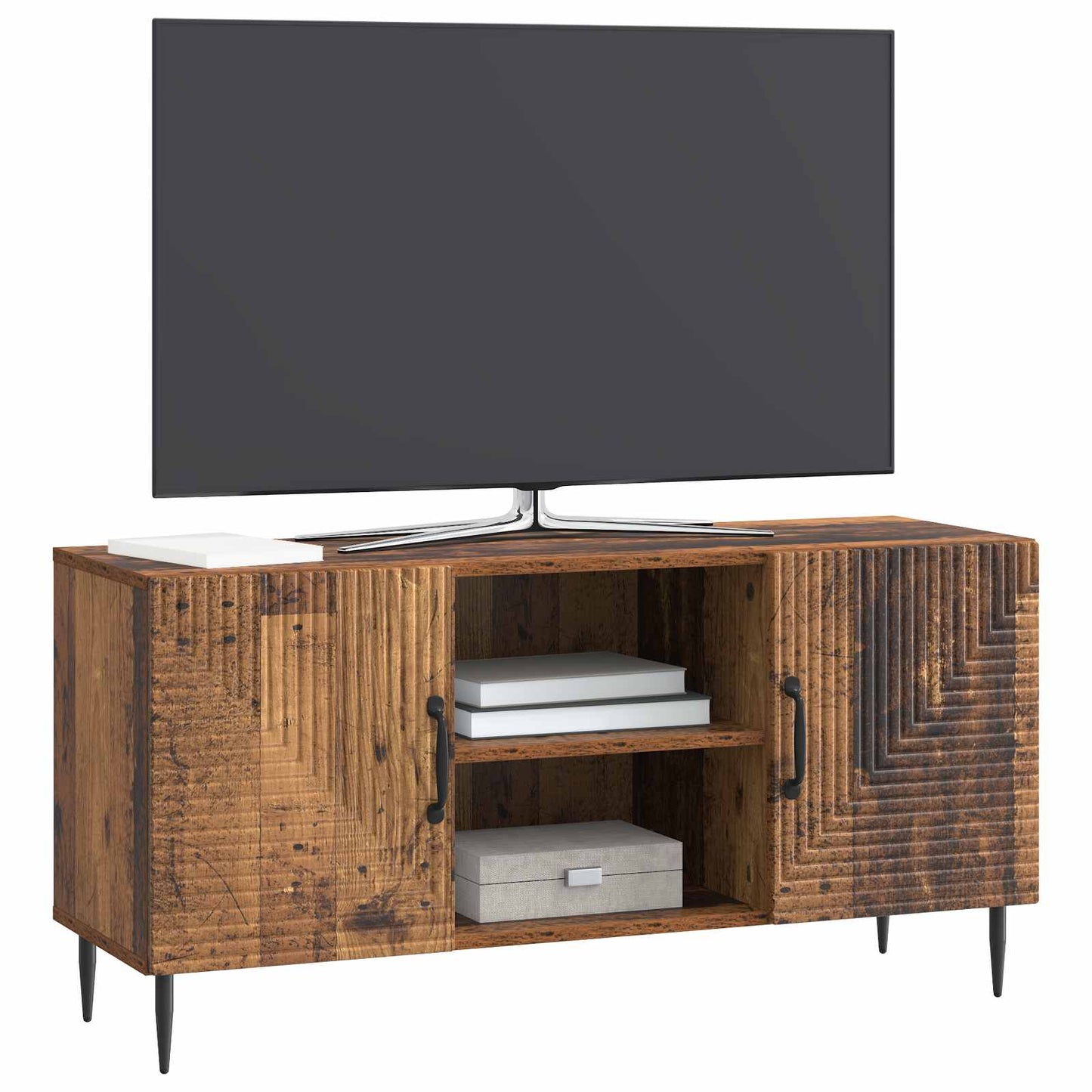 Mobile TV Legno antico 102 x 34,5 x 50 cm Legno ingegnerizzato
