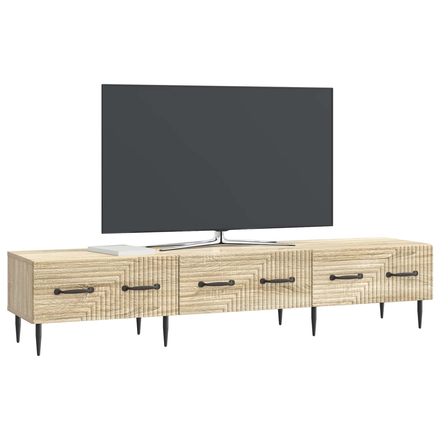 Mobile TV Rovere Sonoma 147 x 34,5 x 30 cm Legno ingegnerizzato | homemem39