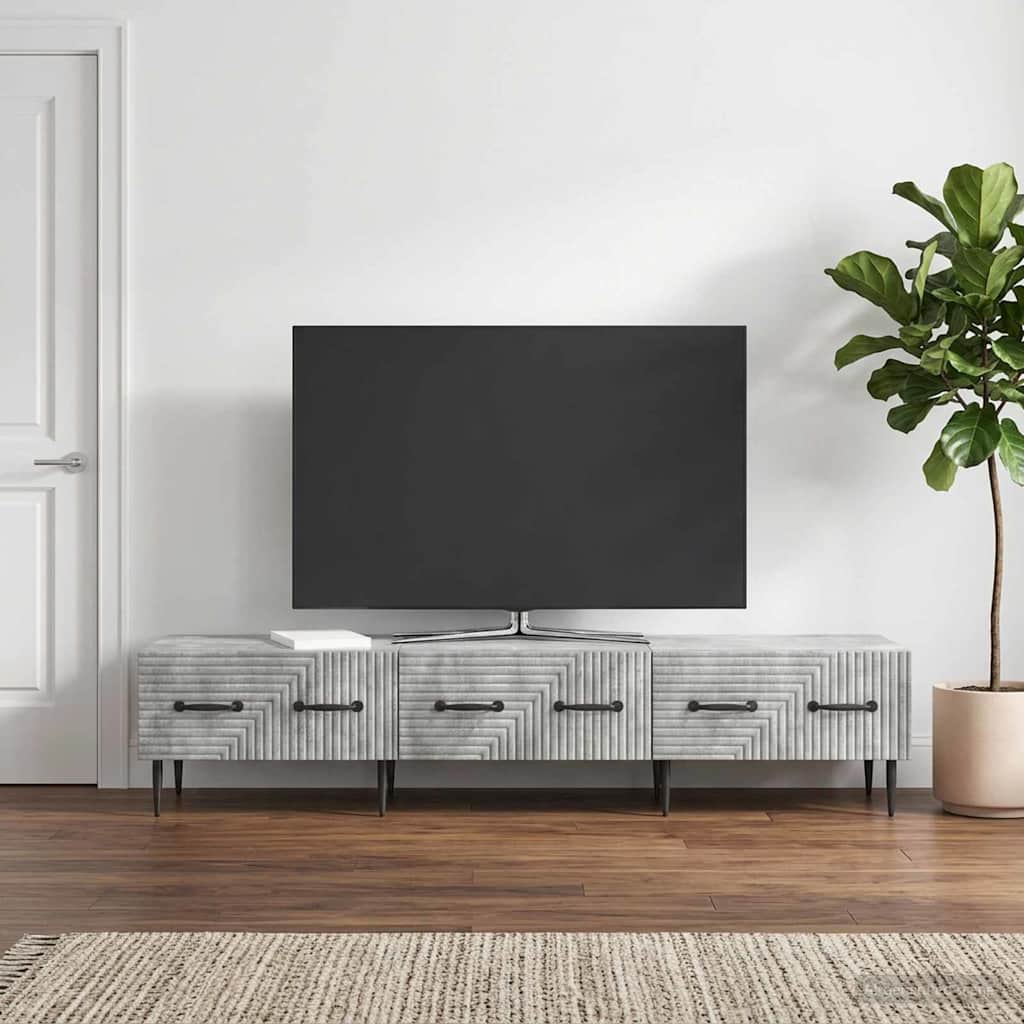 Mobile TV con cassetto Grigio Cemento 147 x 34,5 x 30 cm