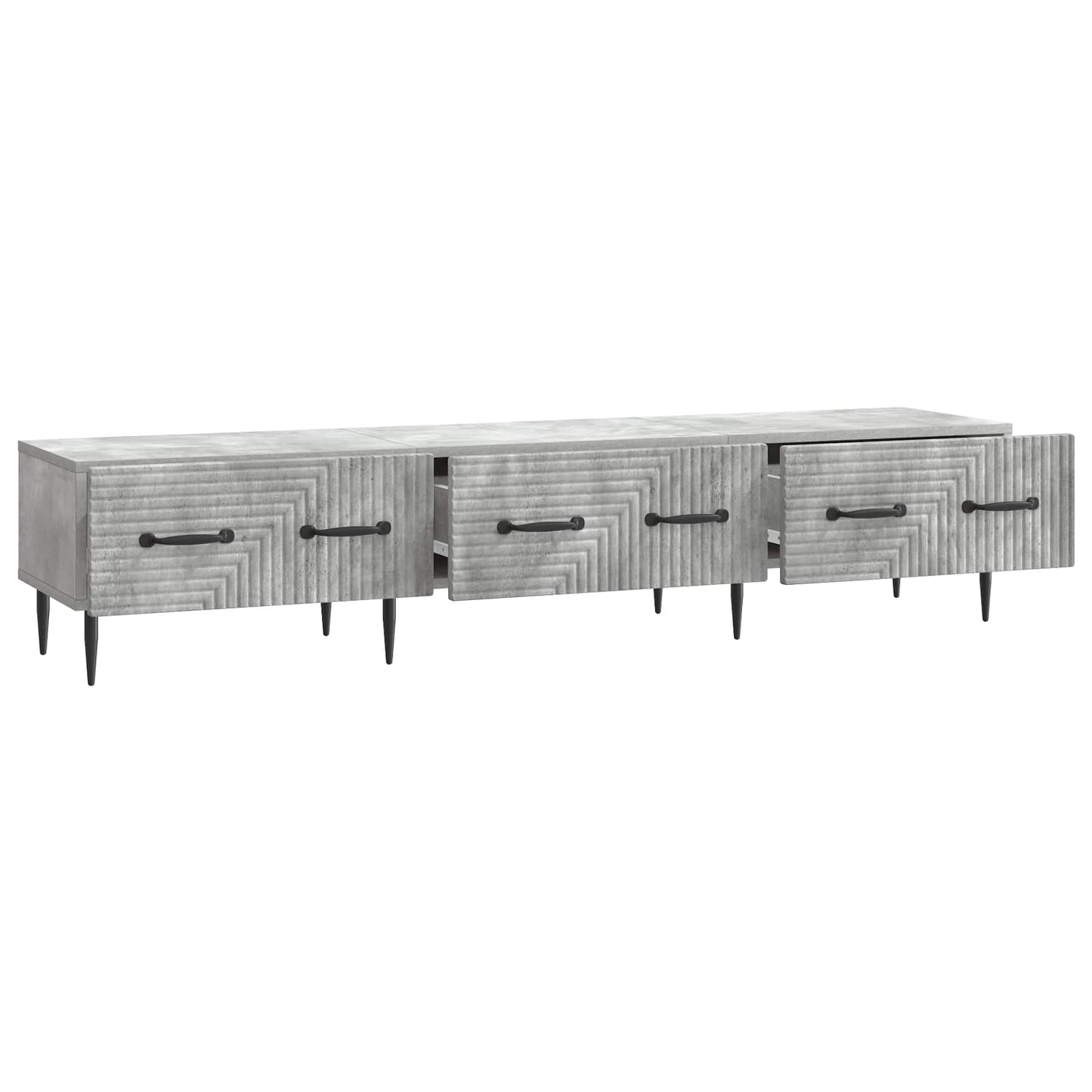 Mobile TV con cassetto Grigio Cemento 147 x 34,5 x 30 cm | homemem39