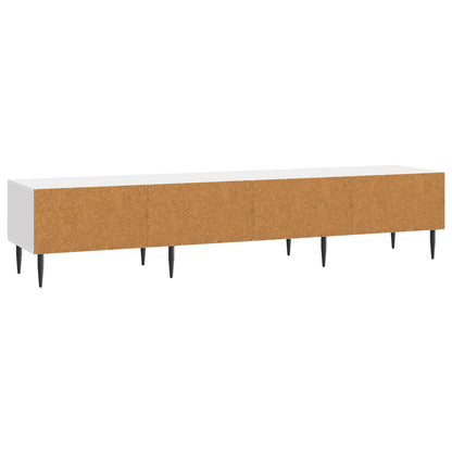 Mobile TV Bianco Lucido 147 x 34,5 x 30 cm Legno ingegnerizzato | homemem39