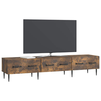 Mobile TV Rovere Fumo 147 x 34,5 x 30 cm Legno ingegnerizzato | homemem39