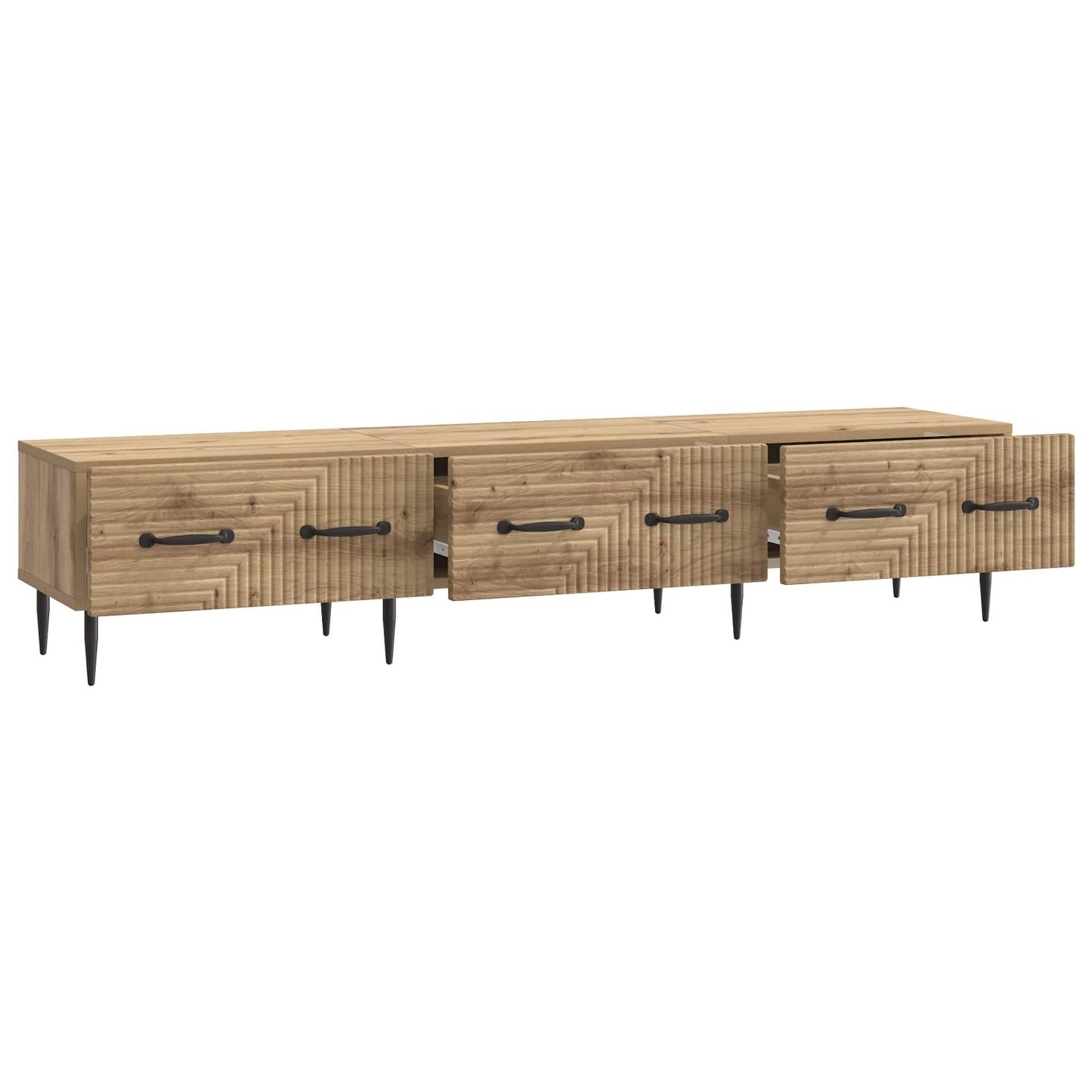 Mobile TV con cassetto Rovere Artigianale 147 x 34,5 x 30 cm | homemem39