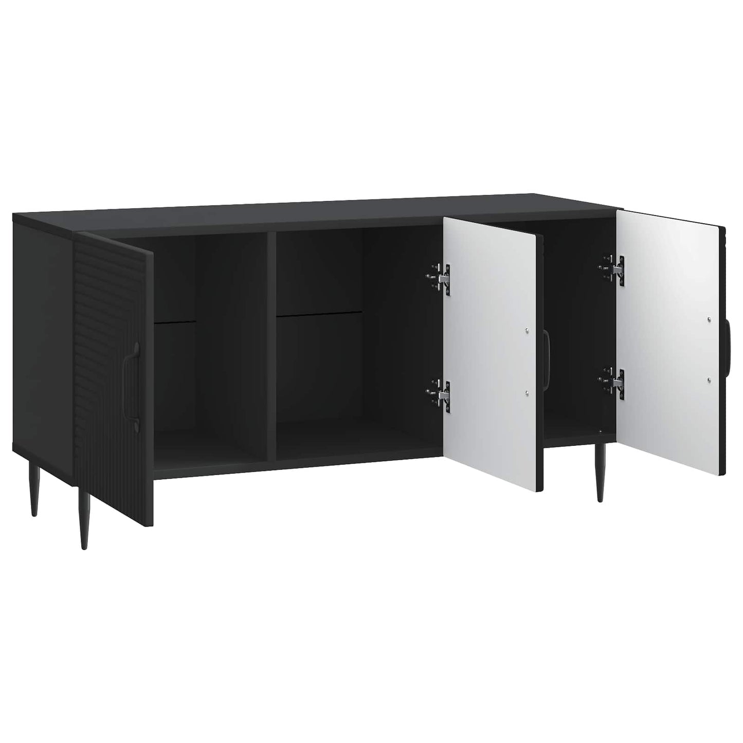 Mobile TV Nero 99 x 34,5 x 50 cm Legno ingegnerizzato | homemem39