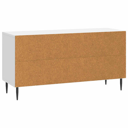 Mobile TV Bianco Lucido 99 x 34,5 x 50 cm Legno ingegnerizzato | homemem39