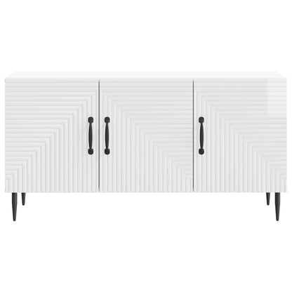 Mobile TV Bianco Lucido 99 x 34,5 x 50 cm Legno ingegnerizzato | homemem39