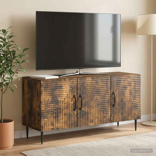 Mobile TV Rovere Fumo 99 x 34,5 x 50 cm Legno ingegnerizzato