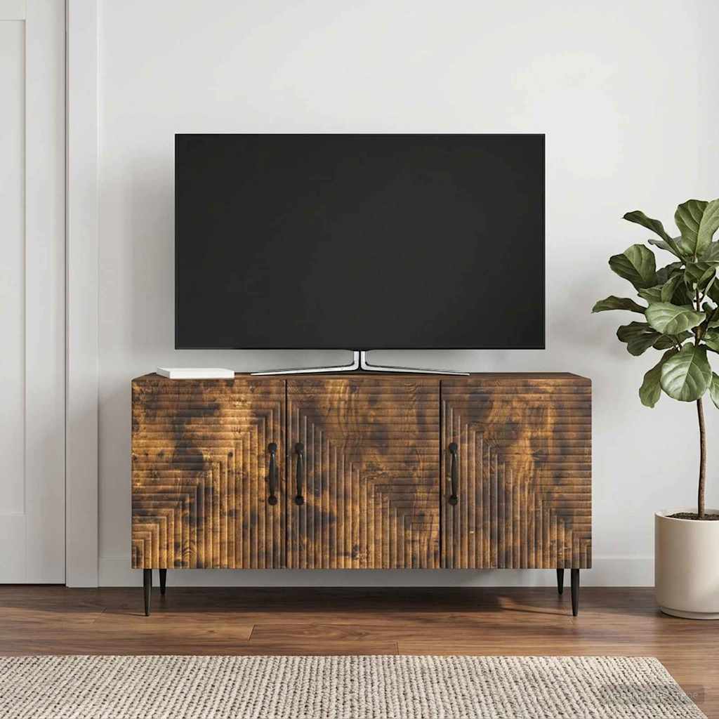 Mobile TV Rovere Fumo 99 x 34,5 x 50 cm Legno ingegnerizzato
