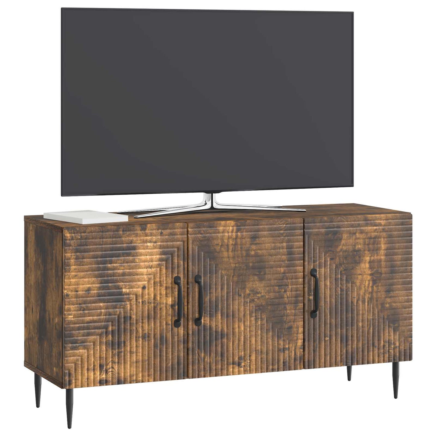 Mobile TV Rovere Fumo 99 x 34,5 x 50 cm Legno ingegnerizzato