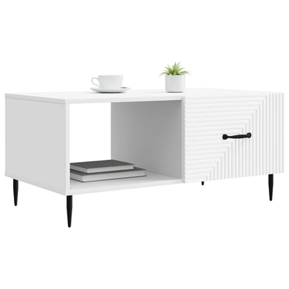 Tavolino da salotto Bianco 90 x 50 x 40 cm Legno ingegnerizzato | homemem39