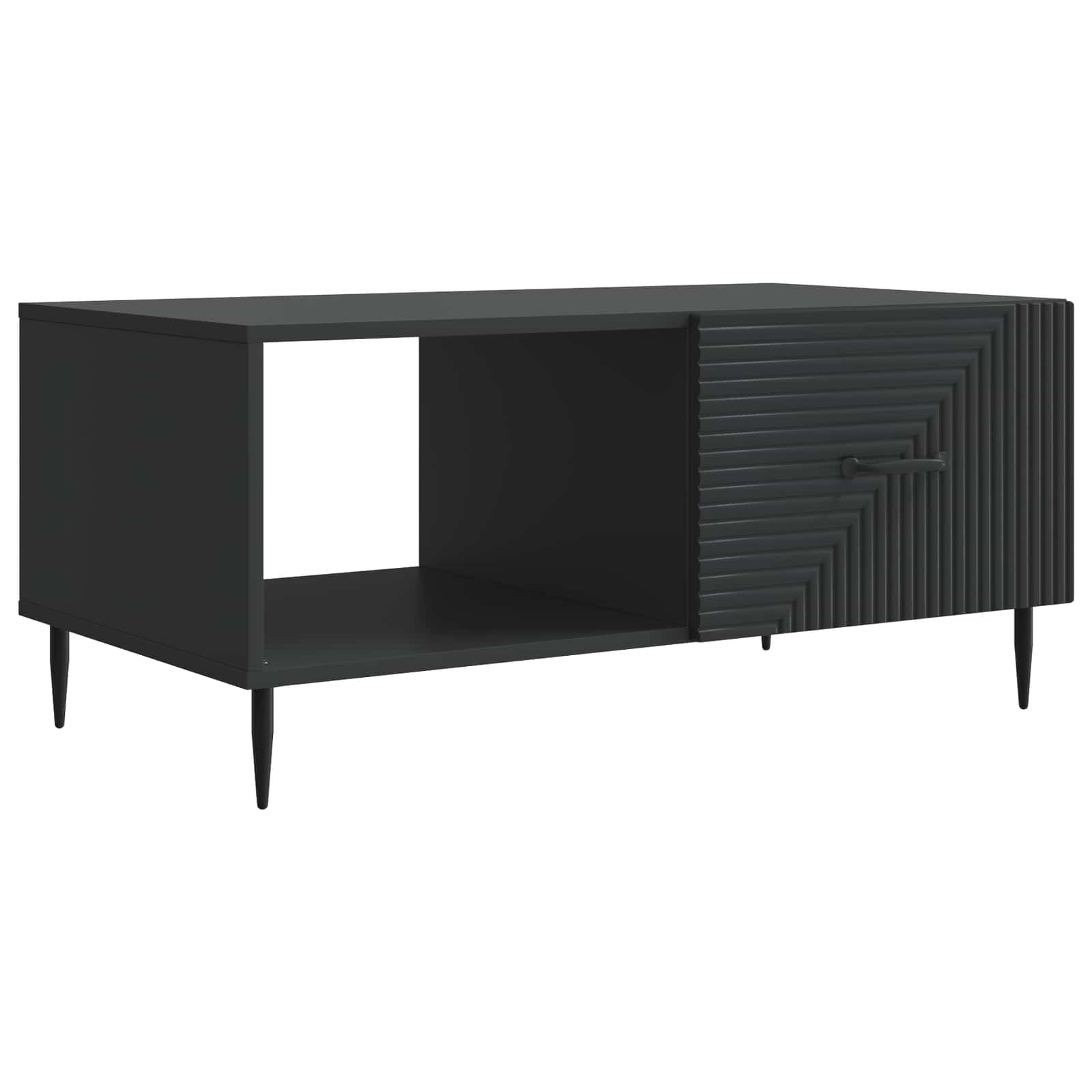 Tavolino da salotto Nero 90 x 50 x 40 cm Legno ingegnerizzato | homemem39