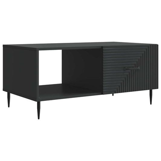 Tavolino da salotto Nero 90 x 50 x 40 cm Legno ingegnerizzato