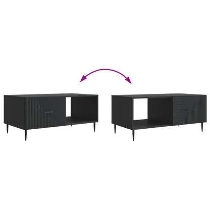 Tavolino da salotto Nero 90 x 50 x 40 cm Legno ingegnerizzato | homemem39