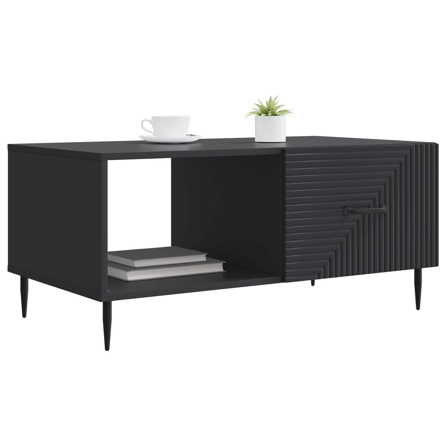 Tavolino da salotto Nero 90 x 50 x 40 cm Legno ingegnerizzato | homemem39