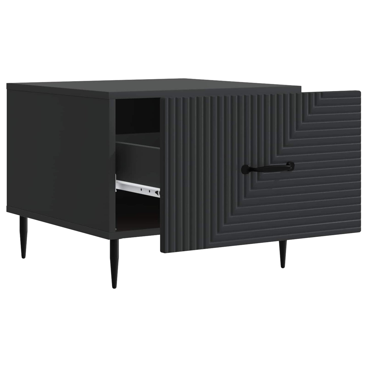 Tavolino da salotto Nero 49 x 50 x 40 cm Legno ingegnerizzato | homemem39