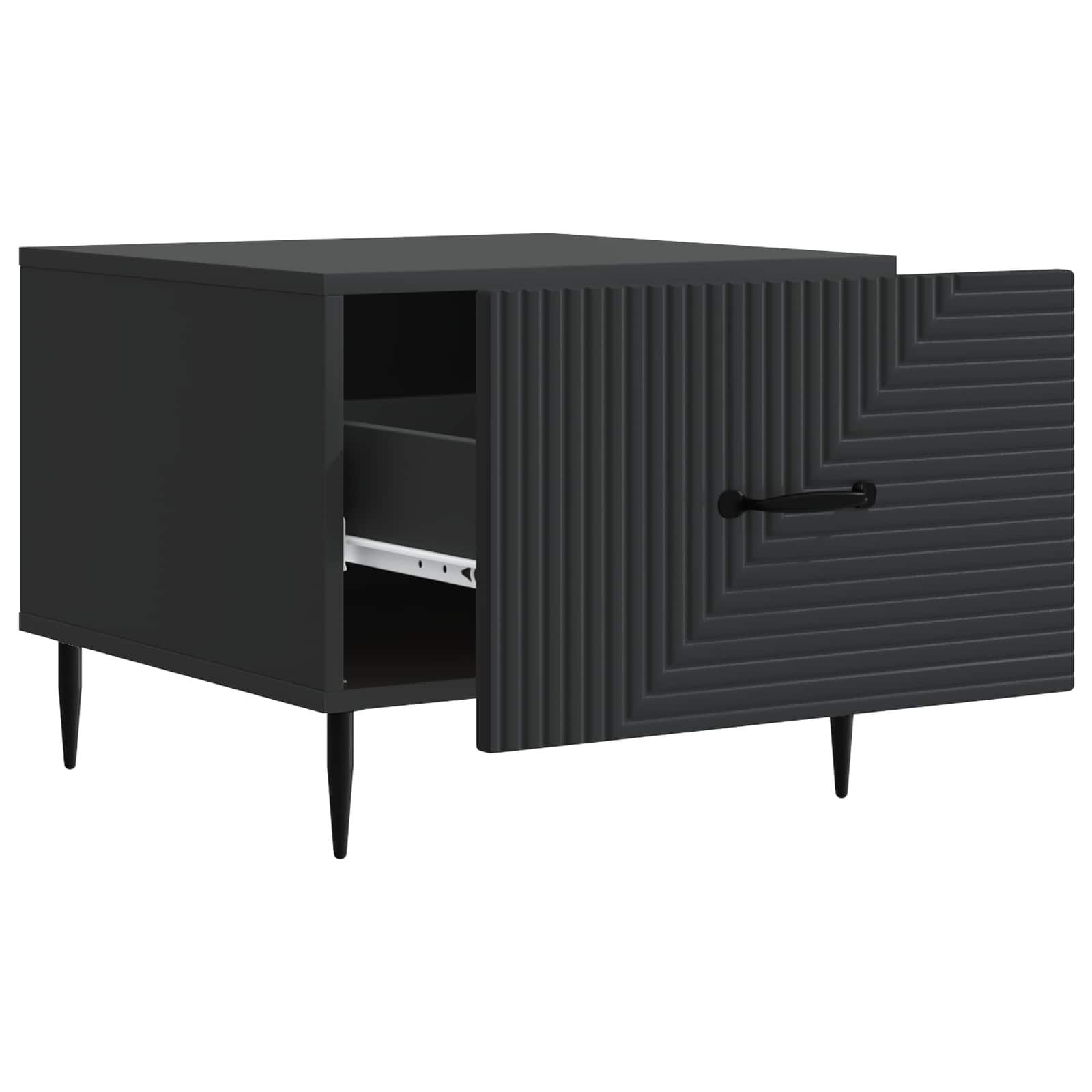 Tavolino da salotto Nero 49 x 50 x 40 cm Legno ingegnerizzato | homemem39