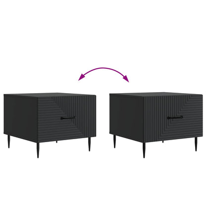 Tavolino da salotto Nero 49 x 50 x 40 cm Legno ingegnerizzato | homemem39