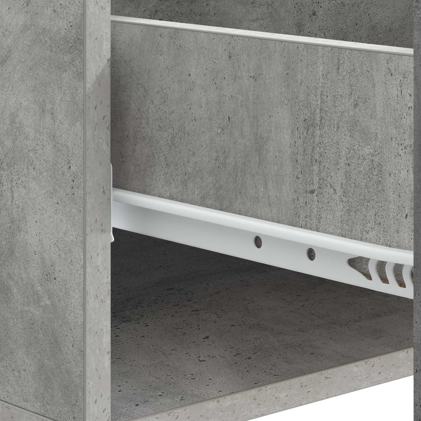 Tavolino da salotto con cassetto Grigio Cemento 49 x 50 x 40 cm | homemem39