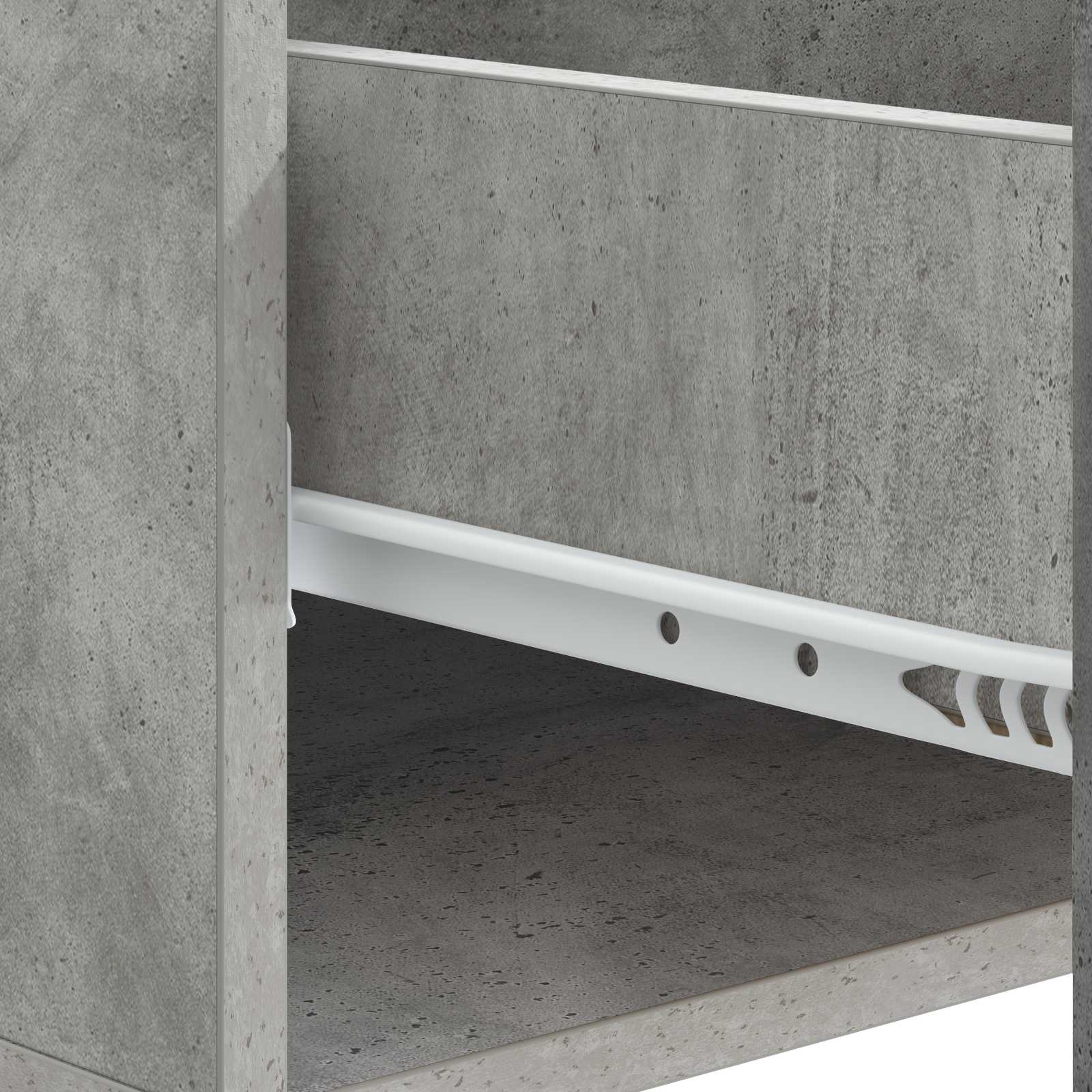 Tavolino da salotto con cassetto Grigio Cemento 49 x 50 x 40 cm | homemem39