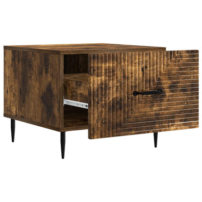 Tavolino da salotto con cassetto Rovere Fumo 49 x 50 x 40 cm | homemem39