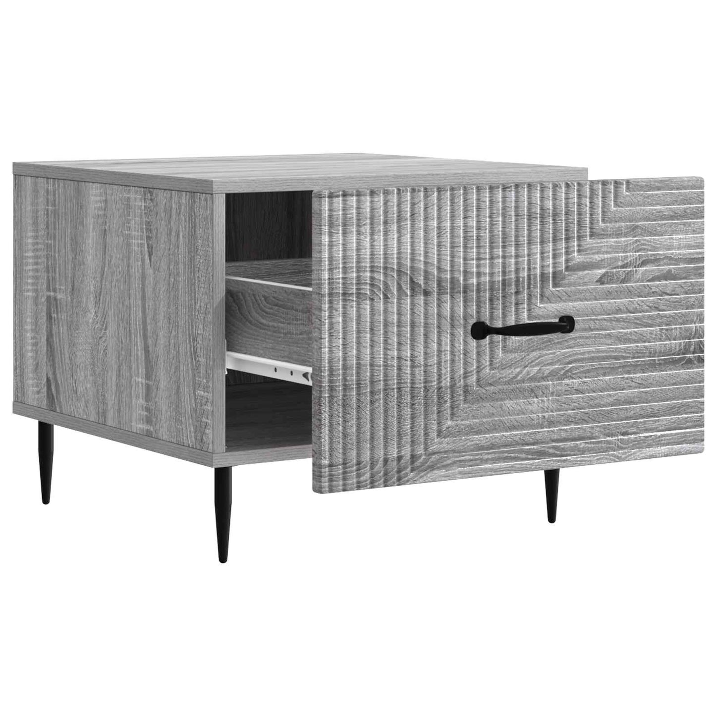 Tavolino da salotto con cassetto Grigio Sonoma 49 x 50 x 40 cm | homemem39