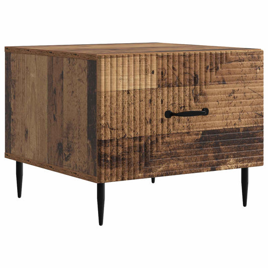 Tavolino da salotto con cassetto Legno antico 49 x 50 x 40 cm | homemem39
