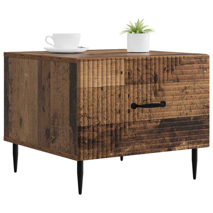 Tavolino da salotto con cassetto Legno antico 49 x 50 x 40 cm | homemem39