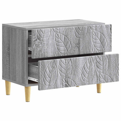 Comodino Sonoma grigio 62 x 34,5 x 48 cm Legno ingegnerizzato | homemem39
