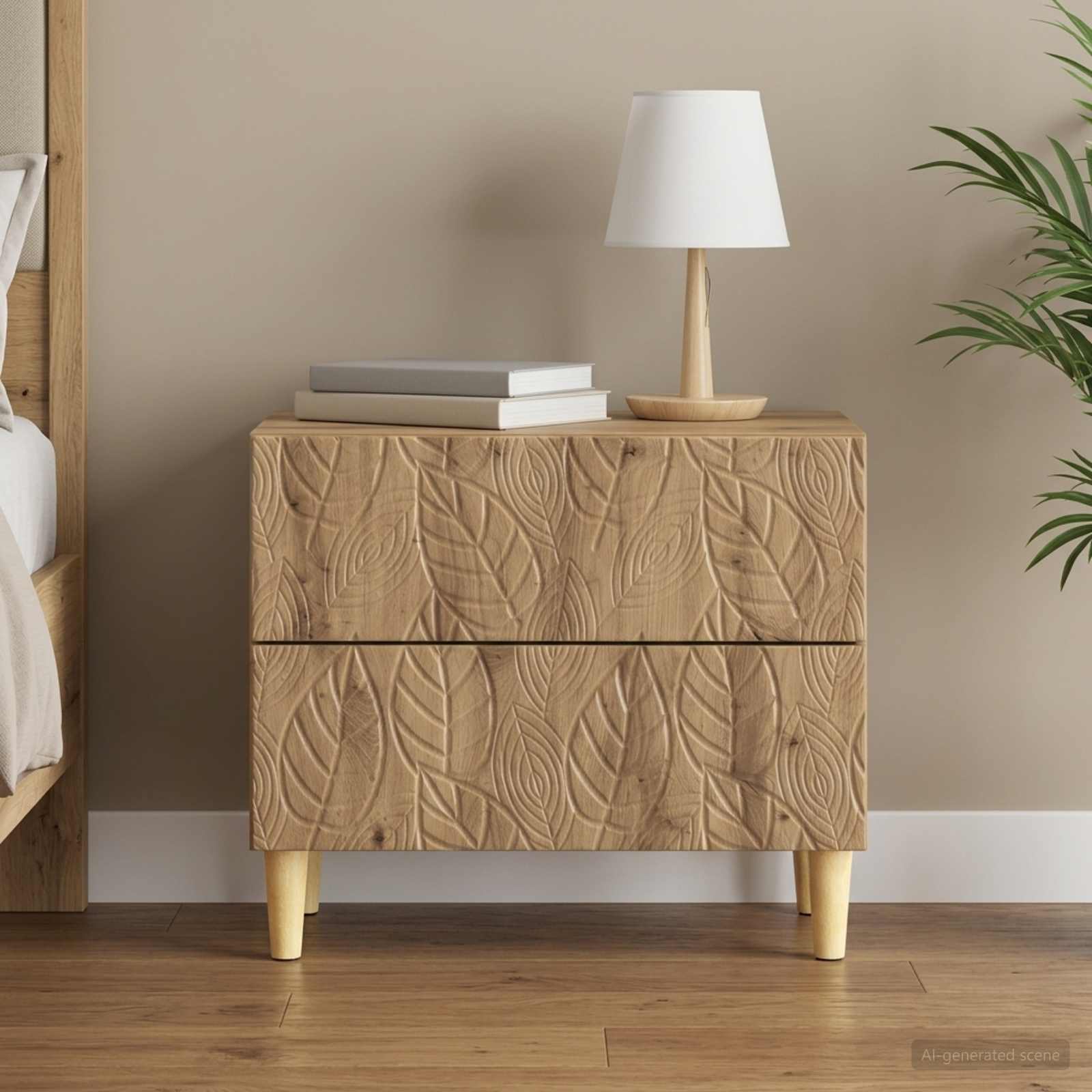 Comodino Rovere Artigianale 62 x 34,5 x 48 cm | homemem39