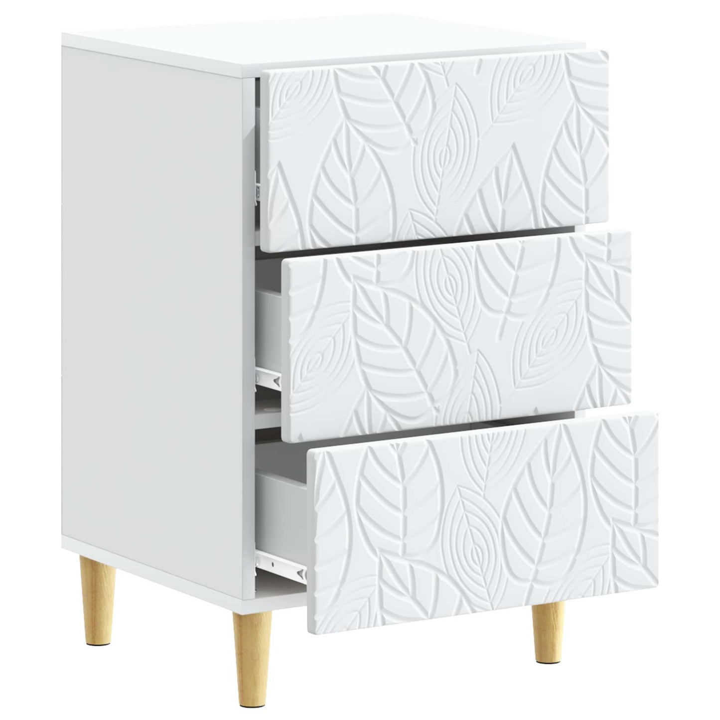 Comodino Bianco 43 x 39,5 x 66,5 cm Legno ingegnerizzato | homemem39