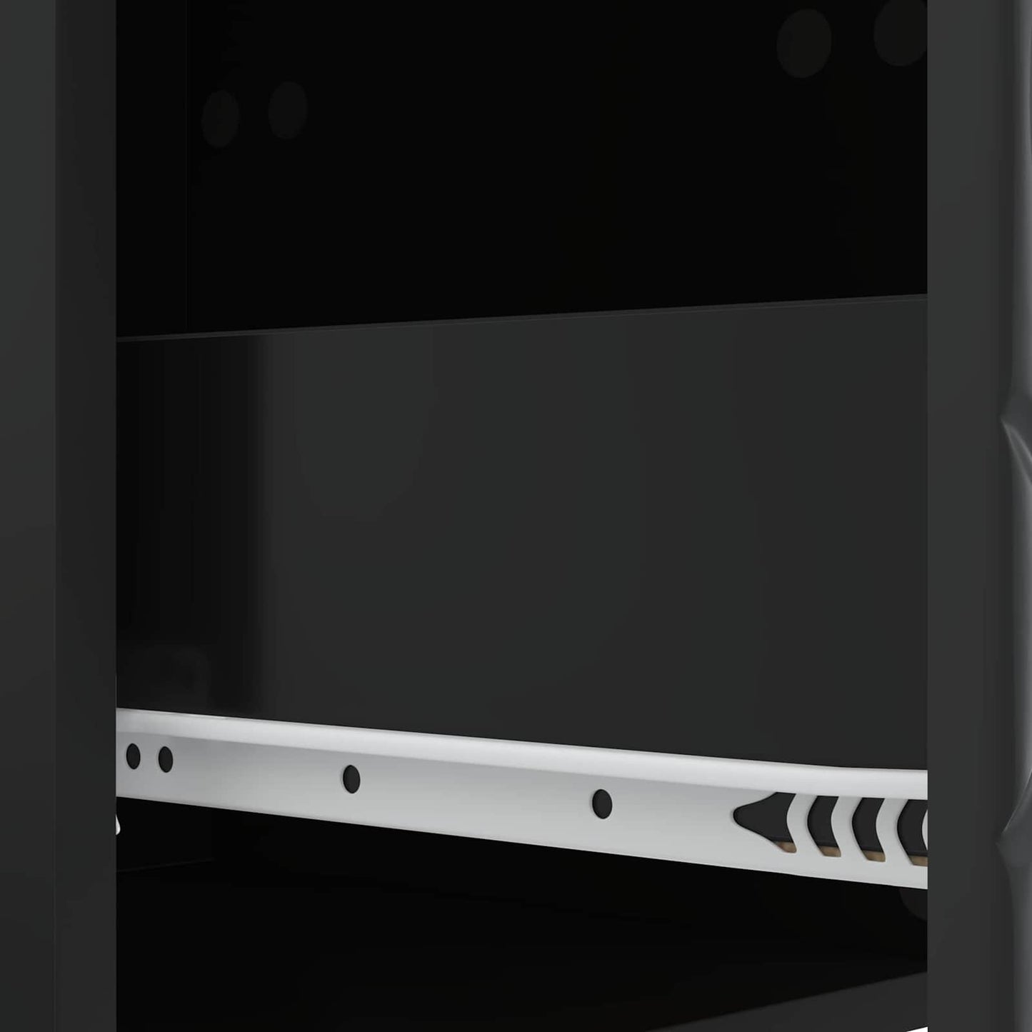 Comodino Nero 43 x 39,5 x 66,5 cm Legno ingegnerizzato | homemem39