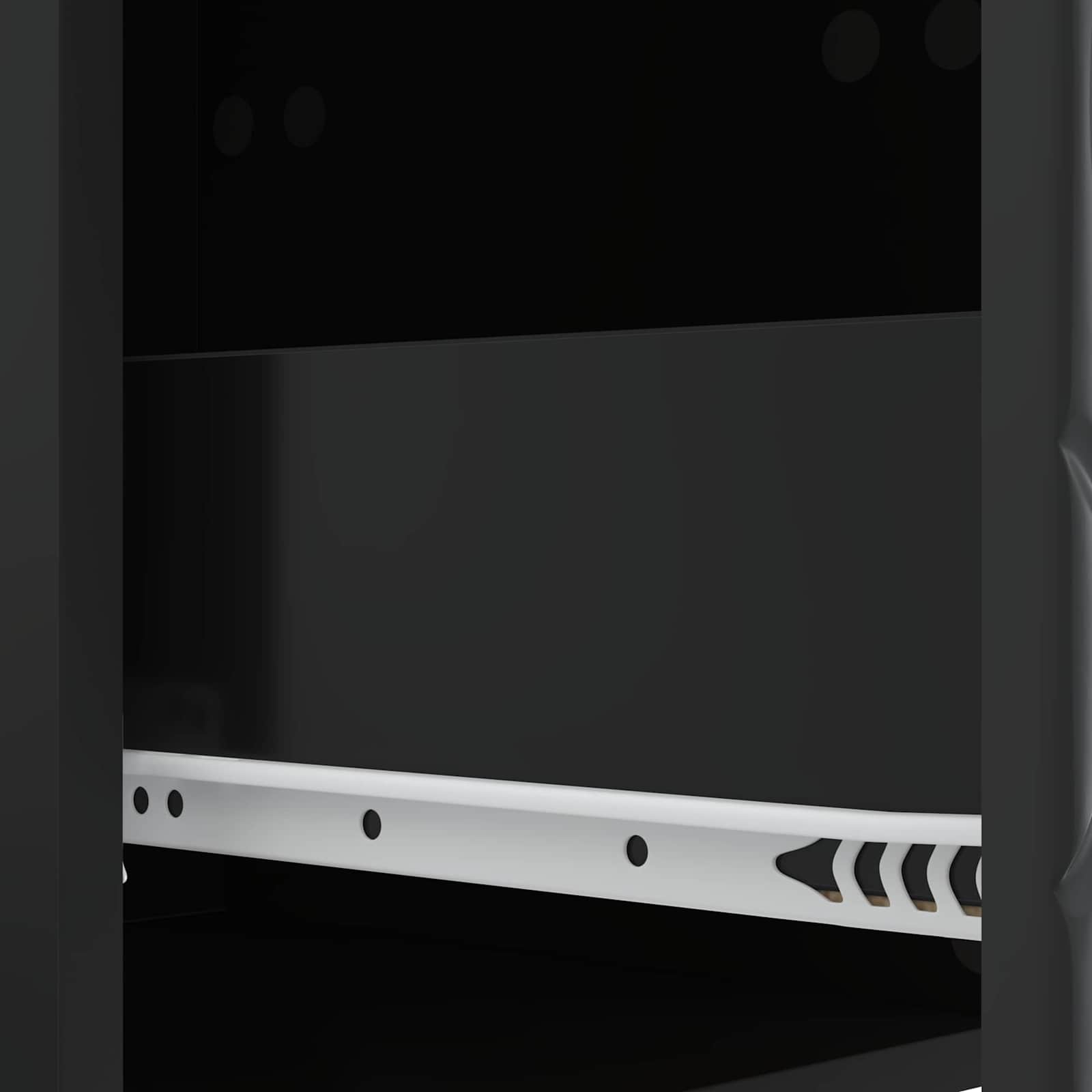 Comodino Nero 43 x 39,5 x 66,5 cm Legno ingegnerizzato | homemem39