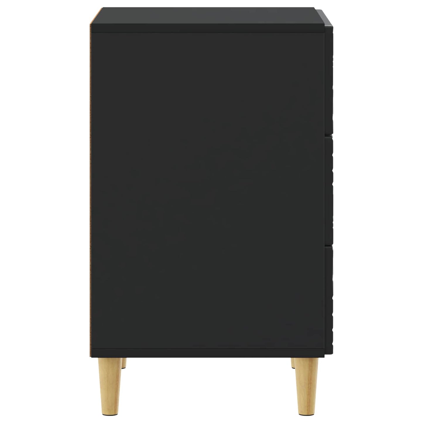 Comodino Nero 43 x 39,5 x 66,5 cm Legno ingegnerizzato | homemem39