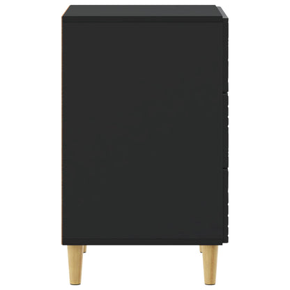 Comodino Nero 43 x 39,5 x 66,5 cm Legno ingegnerizzato | homemem39