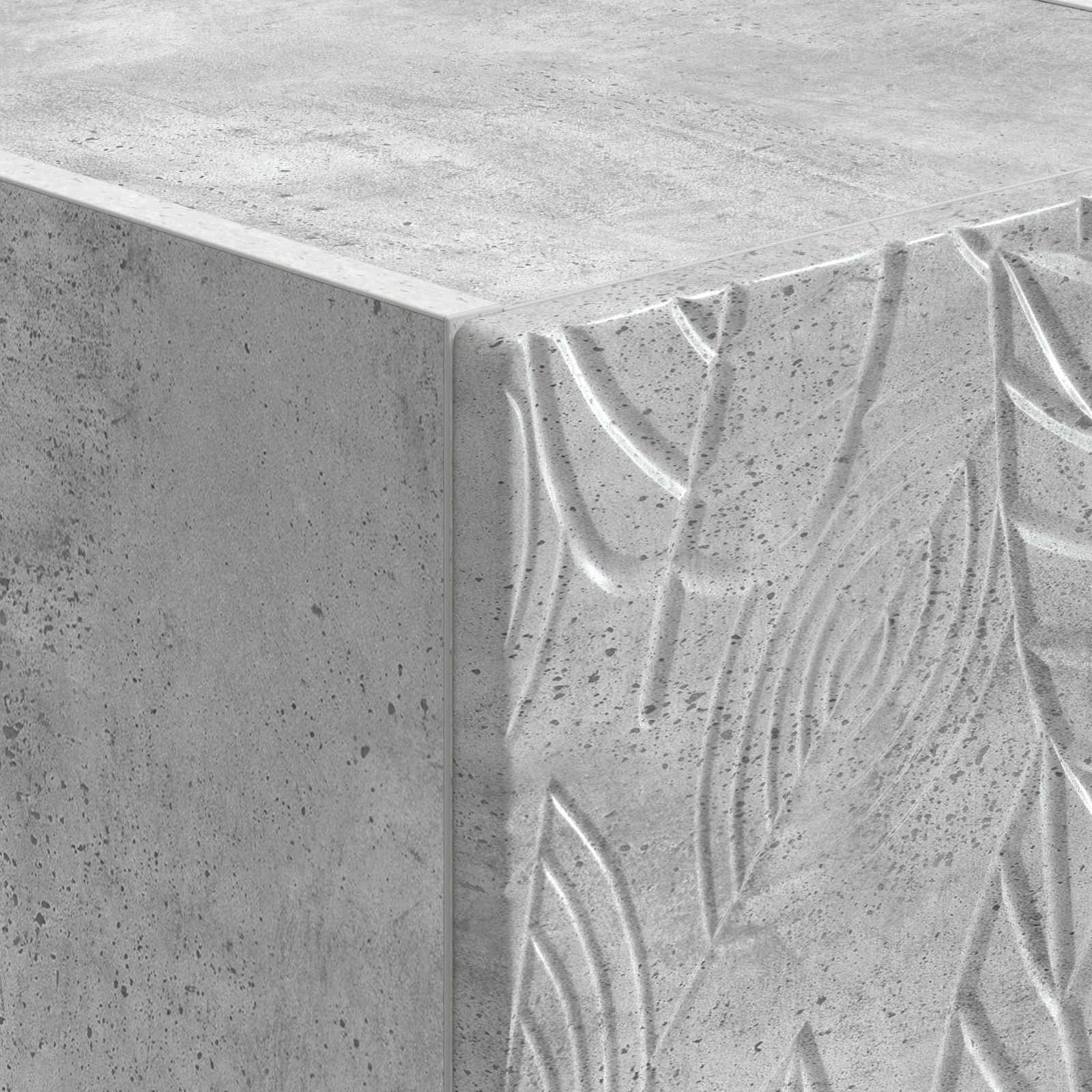 Comodino Grigio Cemento 43 x 39,5 x 66,5 cm | homemem39
