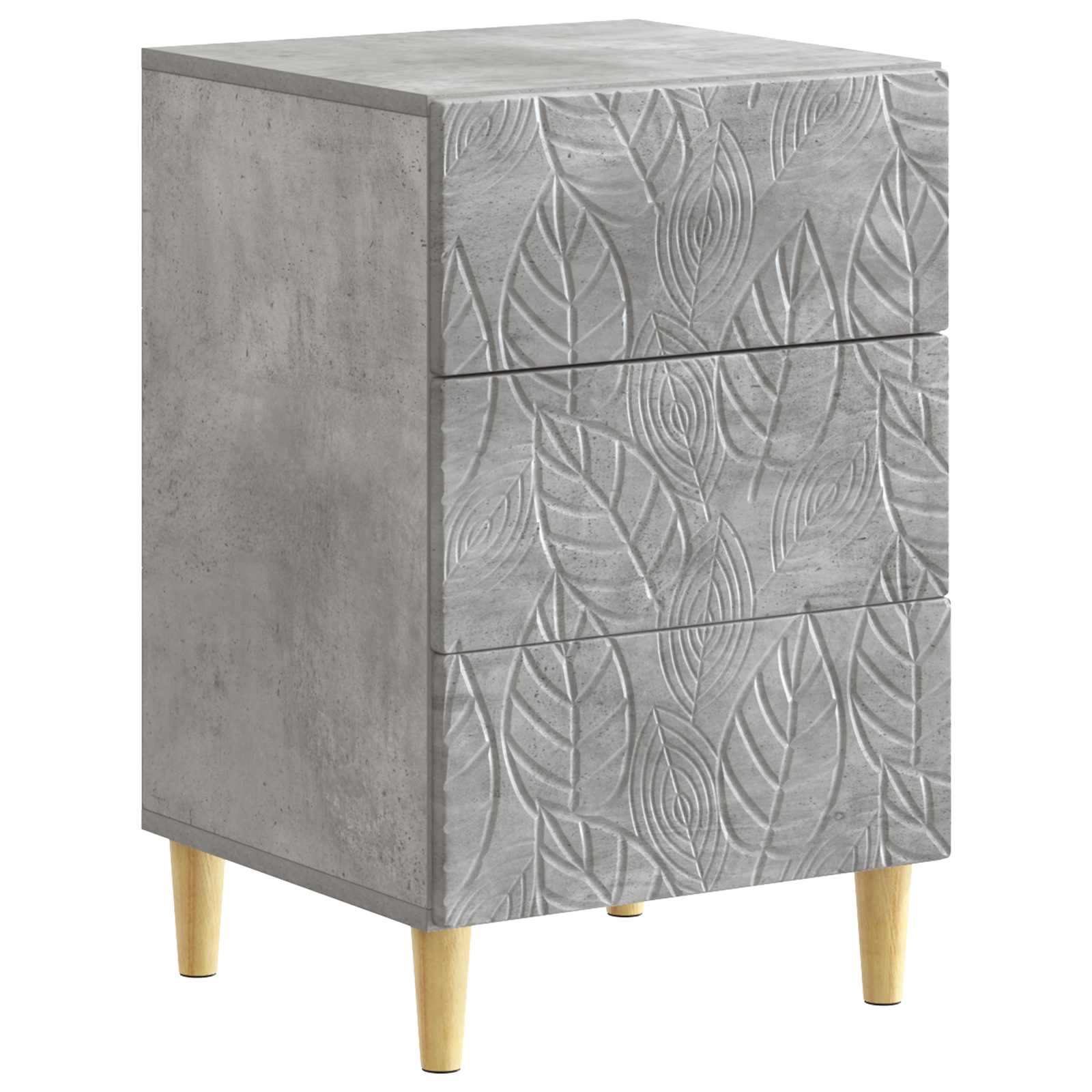 Comodino Grigio Cemento 43 x 39,5 x 66,5 cm | homemem39