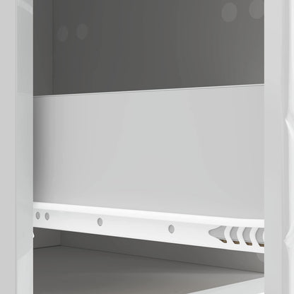 Comodino Bianco Lucido 43 x 39,5 x 66,5 cm Legno ingegnerizzato | homemem39