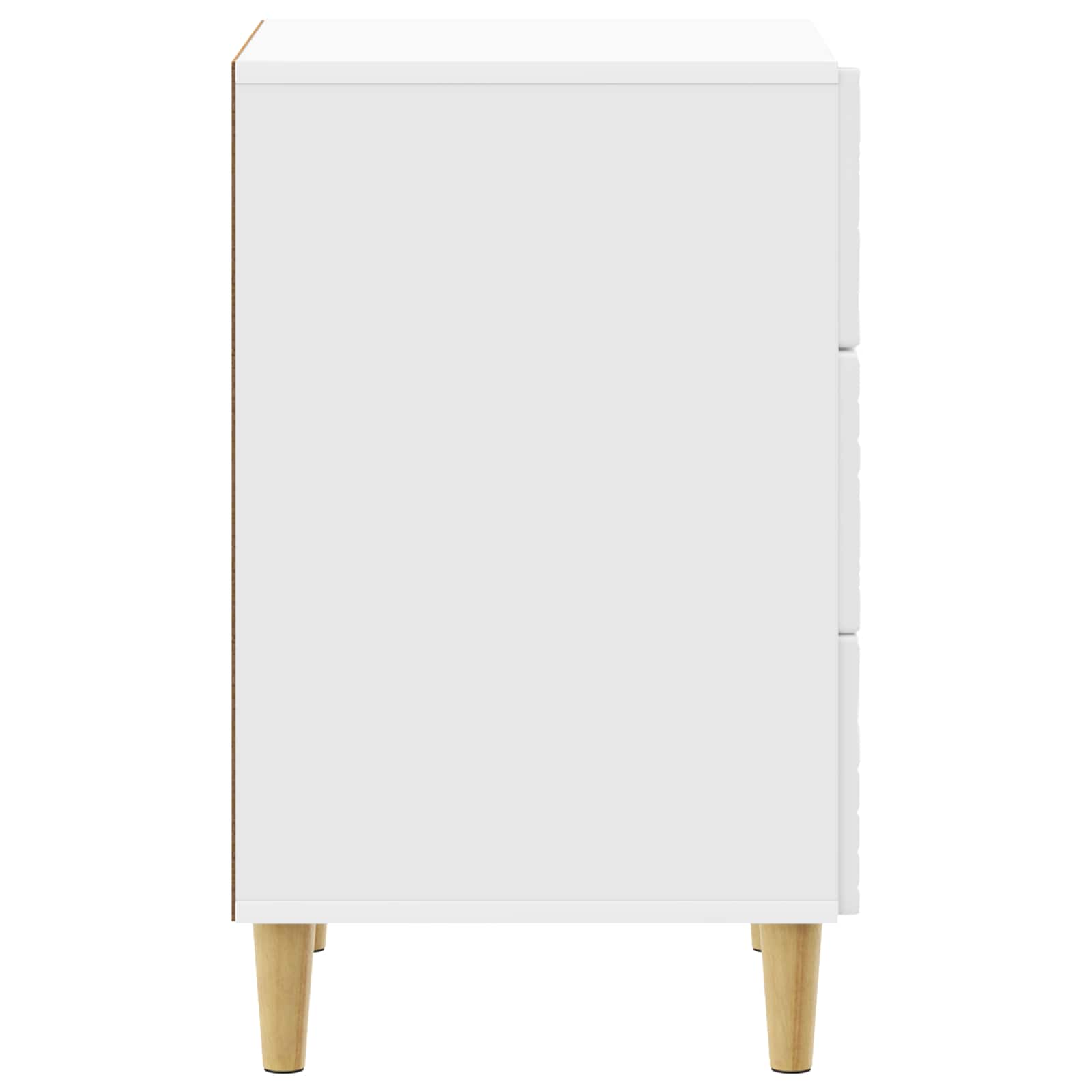 Comodino Bianco Lucido 43 x 39,5 x 66,5 cm Legno ingegnerizzato | homemem39