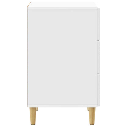 Comodino Bianco Lucido 43 x 39,5 x 66,5 cm Legno ingegnerizzato | homemem39
