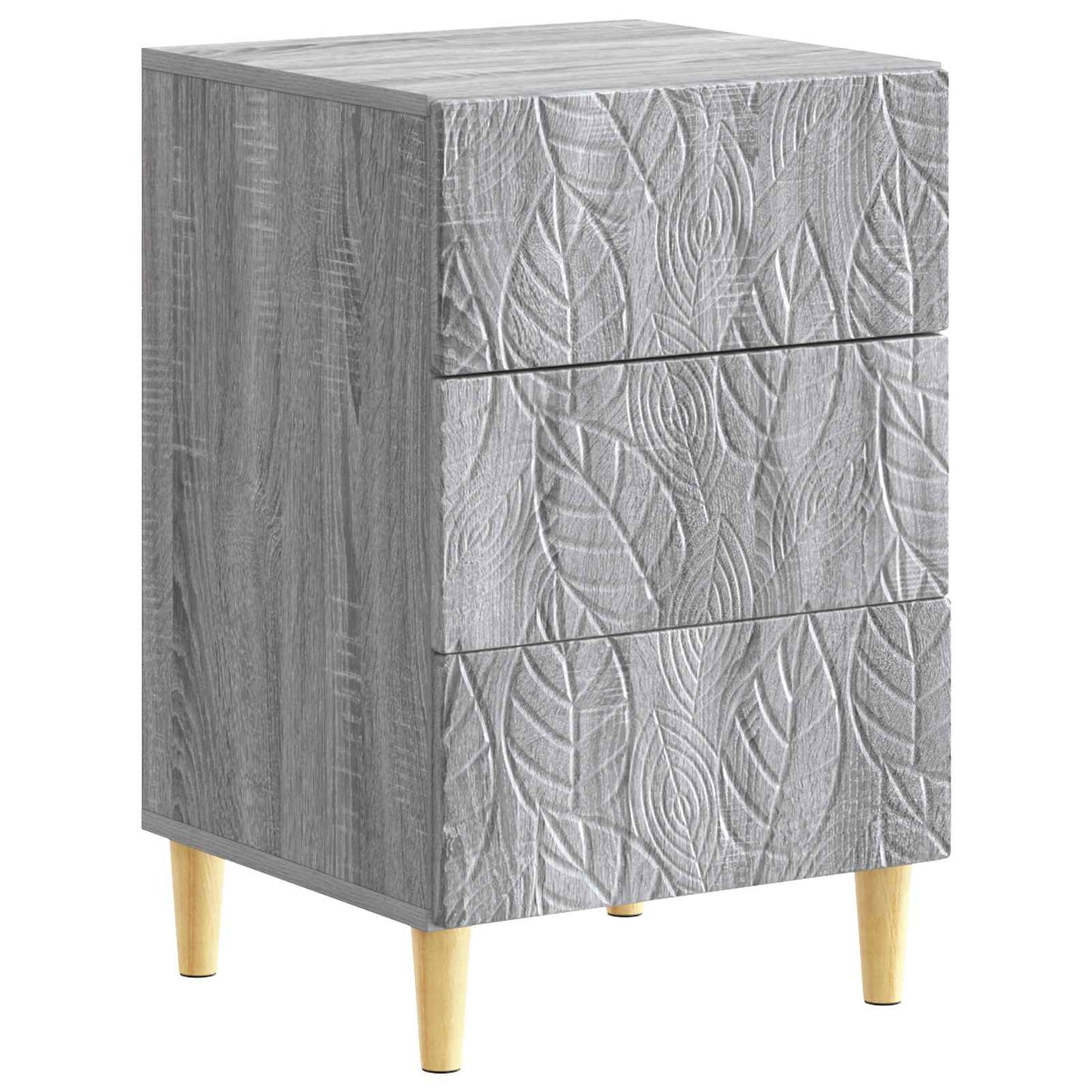 Comodino Sonoma grigio 43 x 39,5 x 66,5 cm Legno ingegnerizzato