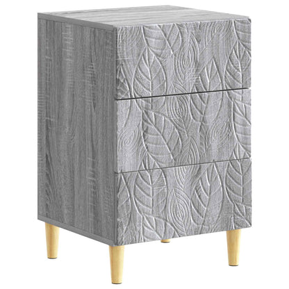 Comodino Sonoma grigio 43 x 39,5 x 66,5 cm Legno ingegnerizzato