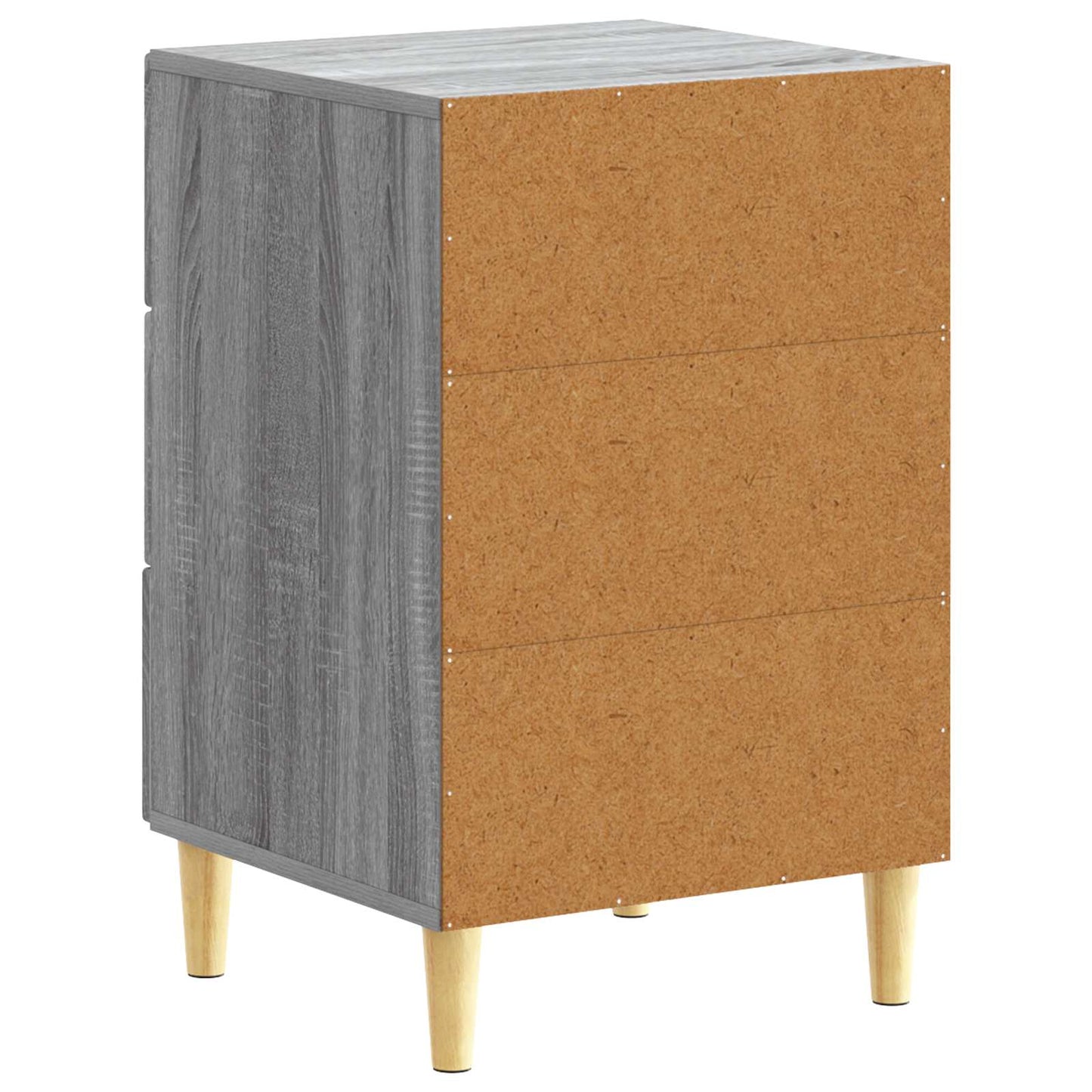 Comodino Sonoma grigio 43 x 39,5 x 66,5 cm Legno ingegnerizzato
